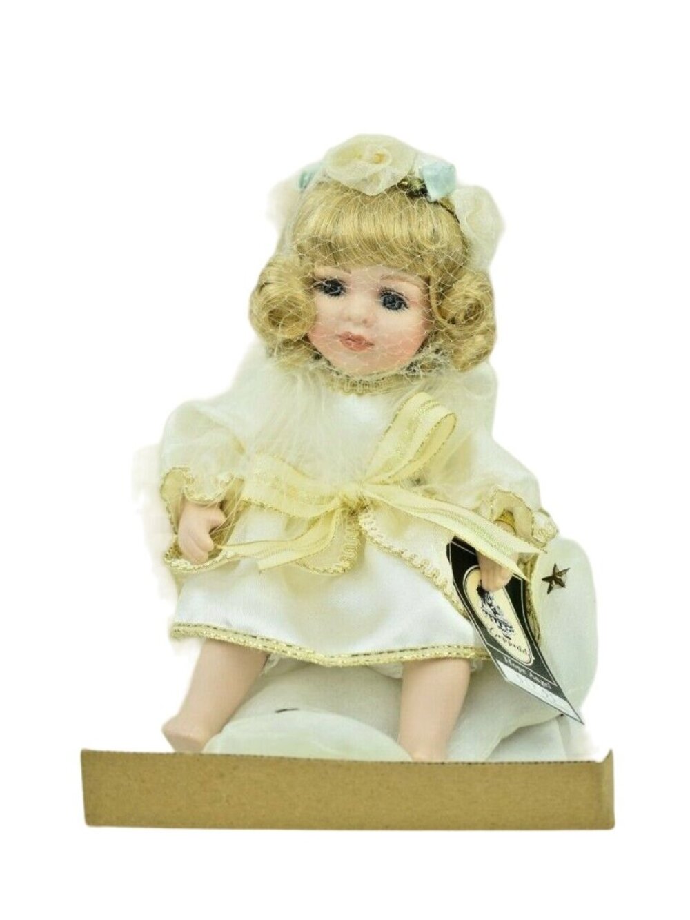 Vintage Geppeddo 7 Inch Hope Angel Porcelain Collectible Doll in Original Box